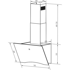 Вытяжка Weissgauff Assy 60 TC BL