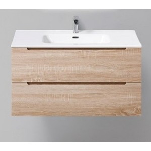 Тумба с раковиной BelBagno Etna 90х45 rovere bianco (ETNA-900-2C-SO-WO-P, BB900ETL)