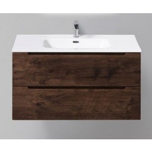 Тумба с раковиной BelBagno Etna 90х45 rovere moro (ETNA-900-2C-SO-RW-P, BB900ETL)