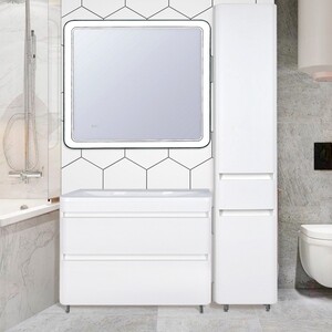 Тумба под раковину Style line Атлантика Люкс 100 напольная, антискрейч (СС-00000692)