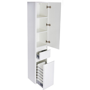 Пенал Style line Атлантика 35 правый, с корзиной, белый матовый (ЛС-00000694)