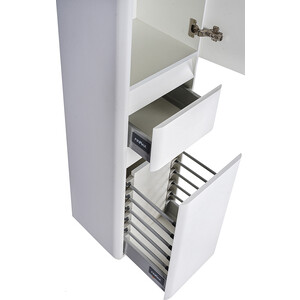 Пенал Style line Атлантика 35 правый, с корзиной, белый матовый (ЛС-00000694)