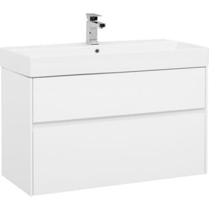 Тумба под раковину Aquanet Бруклин 100 белая (203961)
