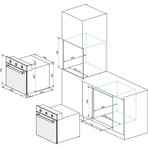 Электрический духовой шкаф DARINA 0U5 BDE 112 705 X