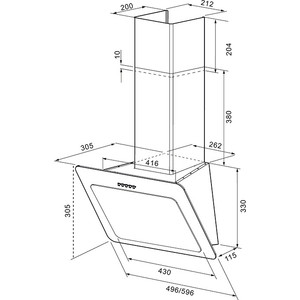 Вытяжка Krona Liva 600 white S
