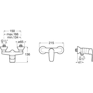 Смеситель для душа Roca Monodin New хром (5A2198C0M)