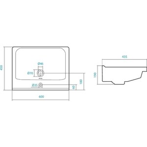 Раковина мебельная Santek Миранда 60х43 (1WH302421)