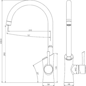 Смеситель для кухни Lemark Comfort с подключением к фильтру (LM3072C)