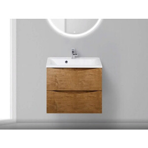 Тумба с раковиной BelBagno Marino 65 rovere nature (MARINO-650-2C-SO-RN-P, BB650/450-LV-MR-PR)