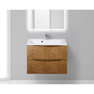 Тумба с раковиной BelBagno Marino 75 rovere nature (MARINO-750-2C-SO-RN-P, BB750/450-LV-MR-PR)