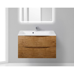 Тумба с раковиной BelBagno Marino 90 rovere nature (MARINO-900-2C-SO-RN-P, BB900/450-LV-MR-PR)