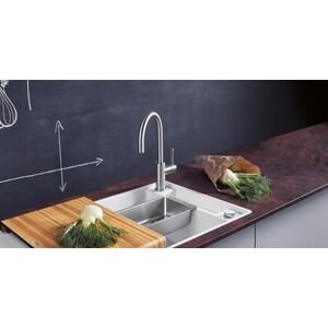 Смеситель для кухни Blanco Candor нержавеющая сталь (523120)