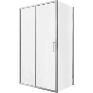 Душевой уголок Bravat Line 120x80 прозрачный, хром (BS120.3101A)