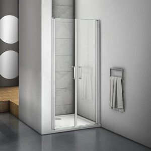 Душевая дверь Good Door Mokka SD-90-C-WE 90х185 прозрачная, хром матовый (МК00003)