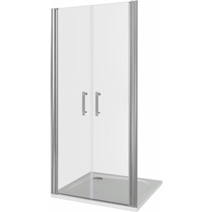Душевая дверь Good Door Mokka SD-90-C-WE 90х185 прозрачная, хром матовый (МК00003)