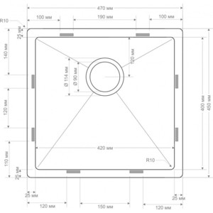 Кухонная мойка Seaman ECO Bremen (SBO-4745)