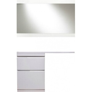 Мебель для ванной Style line Даймонд Люкс 58 (120L) левая, под стиральную машину, белая