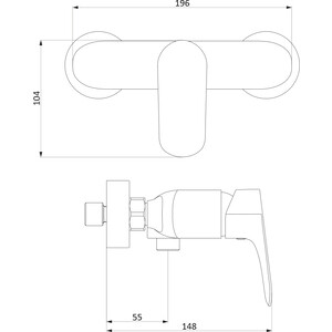 Смеситель для душа RedBlu by Damixa Palace Grand (462000000)