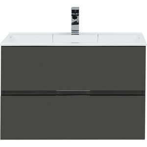 Тумба под раковину Aquanet Алвита 80 серый антрацит (215120)