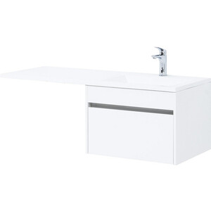 Тумба под раковину Aquanet Токио 58 (120) под стиральную машину, белая (236916)