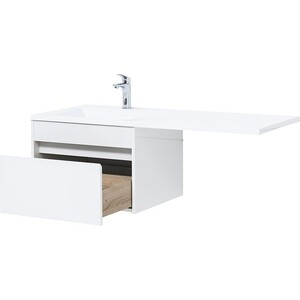 Тумба под раковину Aquanet Токио 58 (120) под стиральную машину, белая (236916)