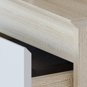 Стол письменный СОКОЛ СПм-19 дуб сонома/белый