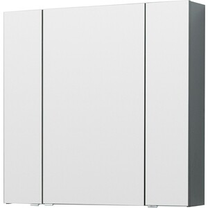 Зеркальный шкаф Aquanet Алвита 90 серый антрацит (240110)