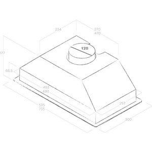 Вытяжка встраиваемая Elica ERA C IX/A/52