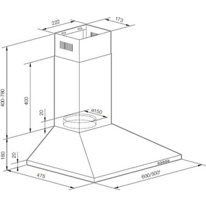 Вытяжка Graude DHP 50.0 W