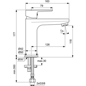 Смеситель для раковины Ideal Standard Cerafine O (BC554AA)