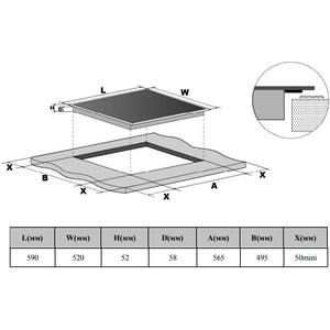 Электрическая варочная панель Weissgauff HV 643 BSX