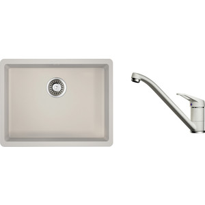 Кухонная мойка и смеситель Omoikiri Kata 54-U PA пастила (4993407, 4994169)