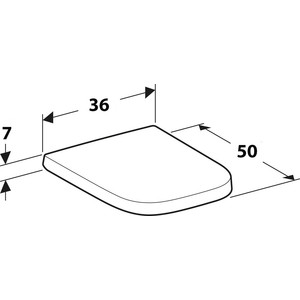 Сиденье для унитаза Jacob Delafon Vox микролифт 36х50 белое (E76935-00)