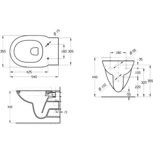 Комплект унитаза Roca Debba Round ПЭК с инсталляцией, сиденье микролифт (893104980)