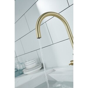 Смеситель для кухни Paulmark Essen с подключением фильтра, бронза (Es213211-BR)