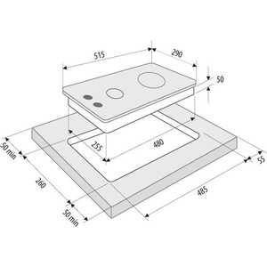 Газовая варочная панель Krona CALORE 30 BL