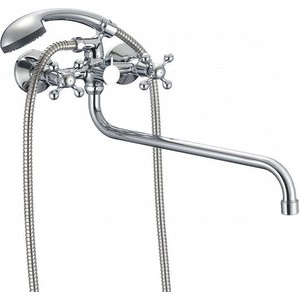 Смеситель для ванны Milardo Duplex универсальный с душем, хром (DUPSB02M10)