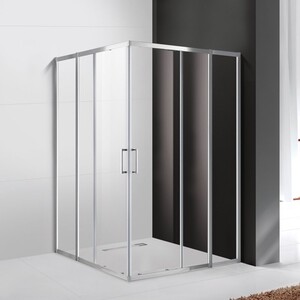 Душевой уголок Cezares Molveno A-22 120x120 прозрачный, хром (MOLVENO-A-22-90+30-C-Cr-IV)
