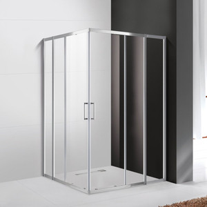 Душевой уголок Cezares Molveno AH-21 130x100 прозрачный, хром (MOLVENO-AH-21-100+30-C-Cr-IV)