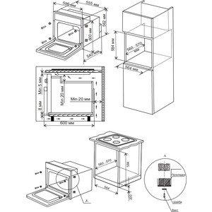 Электрический духовой шкаф Electronicsdeluxe 6003.01эшв-070