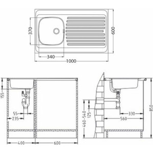 Кухонная мойка Alveus Classic 70 нержавеющая сталь (1108745)