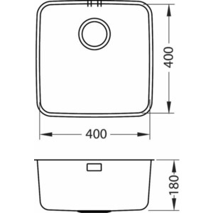 Кухонная мойка Alveus Luno 30 нержавеющая сталь (1129251)