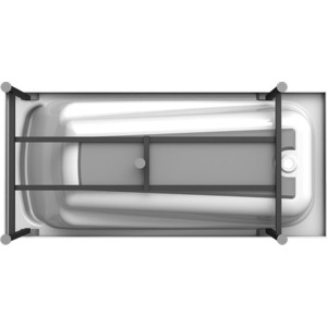 Акриловая ванна Radomir Vannesa Роза 170x75 с каркасом (2-01-0-0-1-208Р)