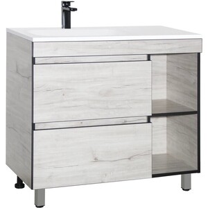 Тумба под раковину Style line Берлин 90 полочки справа, соната (СС-00002249)