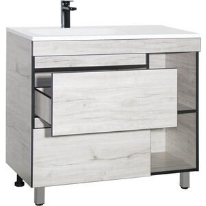 Тумба под раковину Style line Берлин 90 полочки справа, соната (СС-00002249)