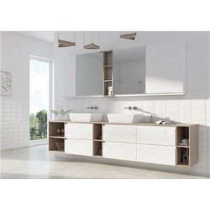 Шкаф навесной Cersanit Moduo 40 универсальный, белый (SB-SW-MOD40/Wh)