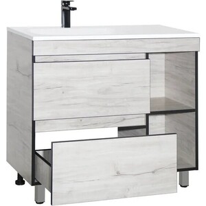 Тумба под раковину Style line Берлин 90 полочки справа, соната (СС-00002249)