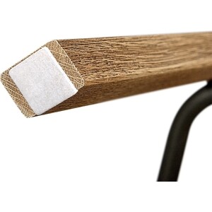 Стул полубарный Sheffilton SHT-ST19/S93 белый/брашированный коричневый/черный муар