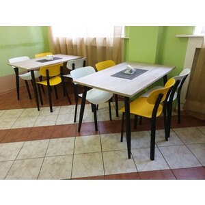 Стул Sheffilton SHT-S85 бежевый/желтый/черный