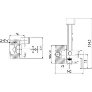 Гигиенический душ IDDIS Spring с гигиенической лейкой, черный (004BLS0i08)
